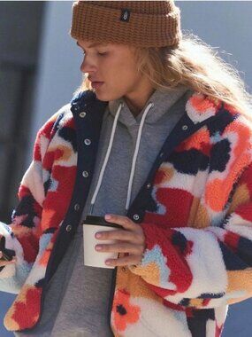 Hit The Slopes Printed Fleece Jacket